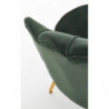Fotel muszelka zielony AMORINITO