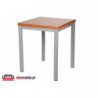 Kwadratowy stół na metalowych nogach - BIS 04
