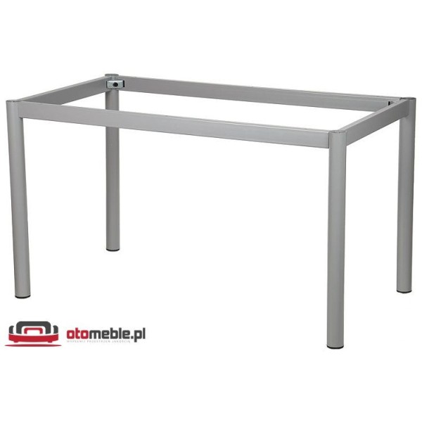 Kwadratowy stół na metalowych nogach