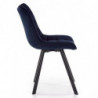 Granatowe krzesła welurowe K332