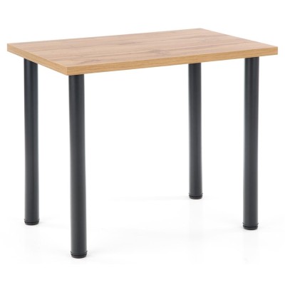 Mały stolik kuchenny 90x60cm MODEX 2 dąb wotan + czarny Halmar