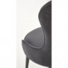 Welurowe krzesła do salonu K366 szare