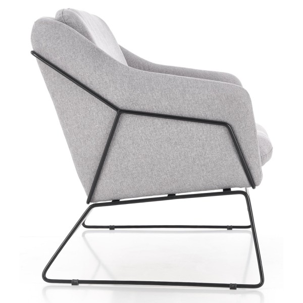 Sofa dwuosobowa nierozkładana SOFT 2 XL szary + czarny
