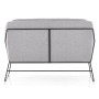 Sofa dwuosobowa nierozkładana SOFT 2 XL szary + czarny