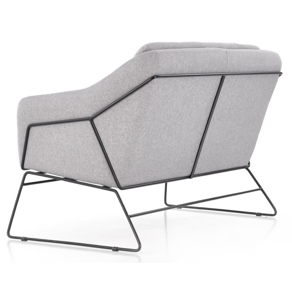 Sofa dwuosobowa nierozkładana SOFT 2 XL szary + czarny