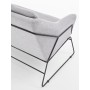 Sofa dwuosobowa nierozkładana SOFT 2 XL szary + czarny