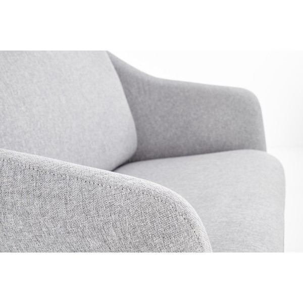 Sofa dwuosobowa nierozkładana SOFT 2 XL szary + czarny