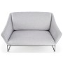 Sofa dwuosobowa nierozkładana SOFT 2 XL szary + czarny