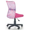 Fotel do biurka dla dziewczynki DINGO różowy