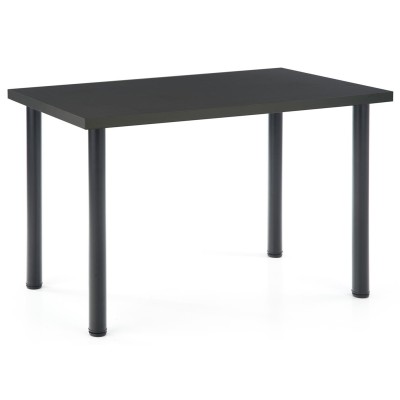Stolik kuchenny czarny 120x60cm MODEX 2 antracyt + czarny
