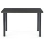 Stolik kuchenny czarny 120x60cm MODEX 2 antracyt + czarny