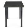 Stolik kuchenny czarny 120x60cm MODEX 2 antracyt + czarny