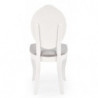 Białe drewniane krzesło VELO biały + popiel