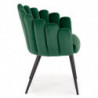 Krzesło tapicerowane glamour K410 ciemny zielony