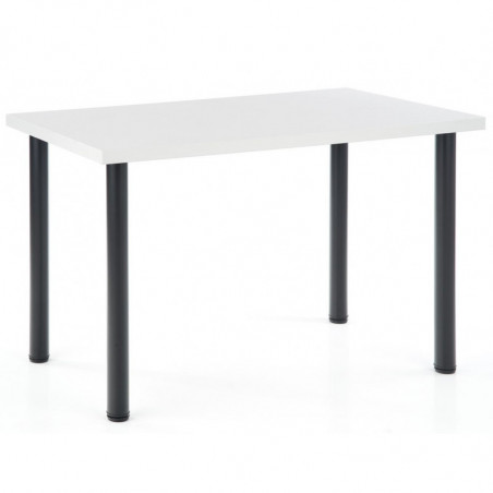 Stół kuchenny mały 120x60cm MODEX biały + czarny Halmar