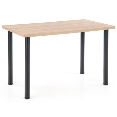 Stolik do kuchni 120x60cm MODEX 2 dąb sonoma + czarny Halmar