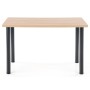 Stolik do kuchni 120x60cm MODEX 2 dąb sonoma + czarny