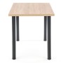 Stolik do kuchni 120x60cm MODEX 2 dąb sonoma + czarny