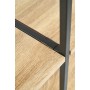 Regał w stylu industrialnym REG19 d. sonoma + czarny Halmar