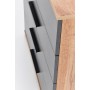 Komoda z czterema szufladami LIMA KM-3 dąb wotan + popielaty Halmar