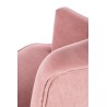 Fotel welurowy różowy DELGADO