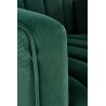 Fotel zielony welurowy VARIO ciemny zielony