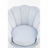 Fotel muszelka jasny niebieski AMORINO