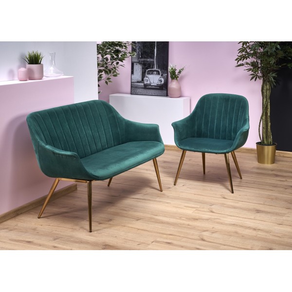 Fotel ELEGANCE 2 ciemny zielony Halmar