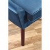 Fotel welurowy niebieski OPALE