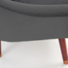 Fotel tapicerowany szary OPALE