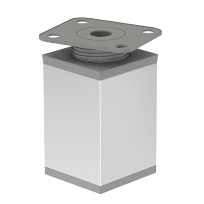 Nóżka meblowa kwadratowa 6cm aluminium