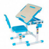 Biurko regulowane dla dzieci Bambino niebieskie z krzesełkiem
