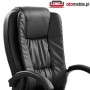 Czarny fotel gabinetowy RELAX Halmar