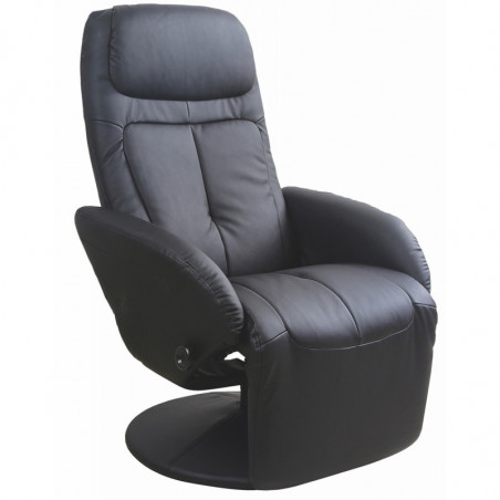 Czarny fotel wypoczynkowy OPTIMA czarny Halmar