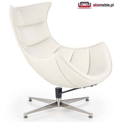 Designerski fotel obrotowy - LUXOR biały