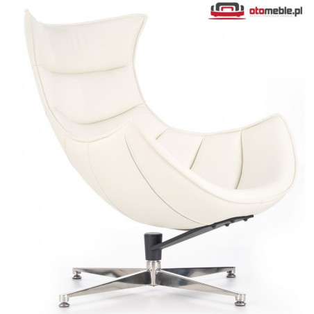 Designerski fotel obrotowy - LUXOR biały