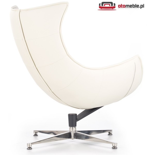 Designerski fotel obrotowy LUXOR biały Halmar
