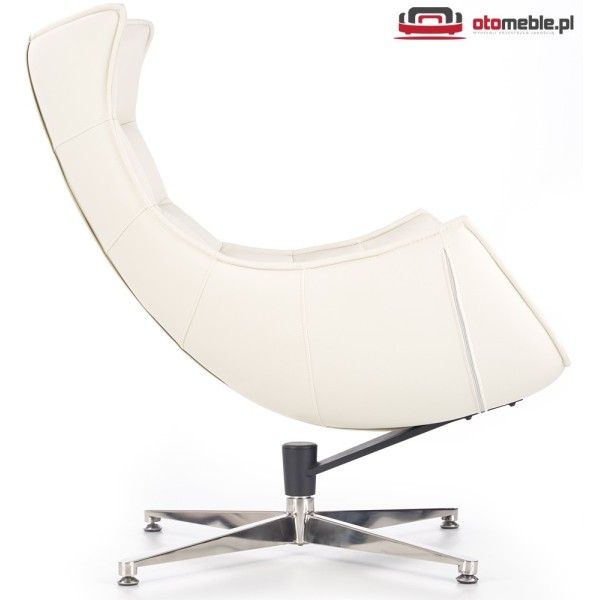 Designerski fotel obrotowy LUXOR biały Halmar