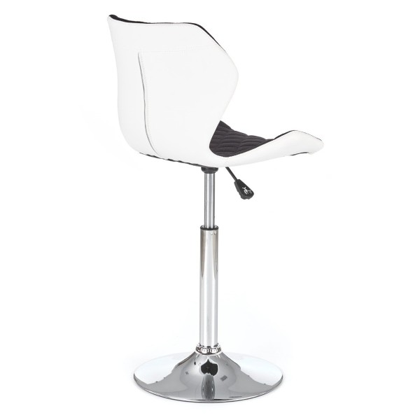 Designerski fotel obrotowy MATRIX 2 biało czarny Halmar