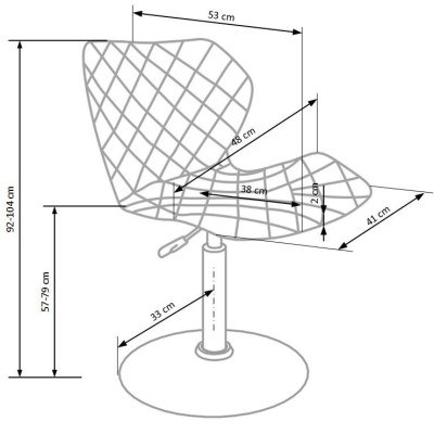 Designerski fotel obrotowy MATRIX 2 czarny Halmar