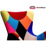 Fotel patchwork obrotowy BUTTERFY Halmar - otomeble.pl