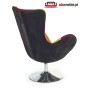 Fotel patchwork obrotowy BUTTERFY Halmar - otomeble.pl