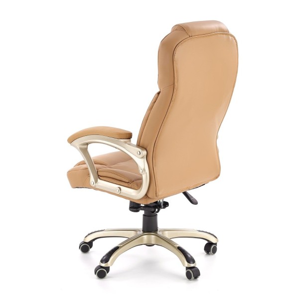 Fotele biurowe ergonomiczne DESMOND beżowy Halmar