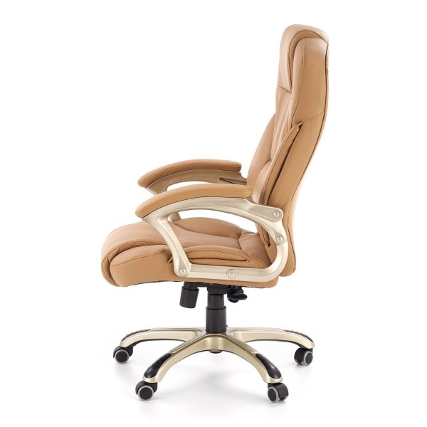 Fotele biurowe ergonomiczne DESMOND beżowy Halmar