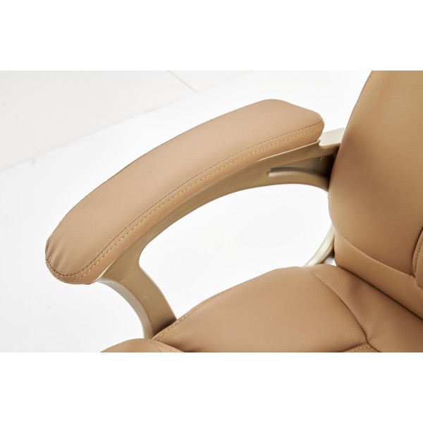 Fotele biurowe ergonomiczne DESMOND beżowy Halmar