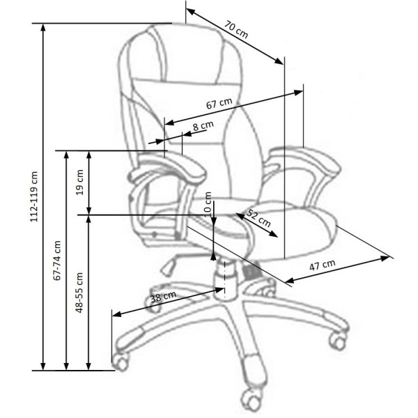Fotele biurowe ergonomiczne DESMOND beżowy Halmar
