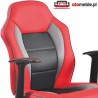 Krzesło obrotowe dla dziecka NEMO czerwono-czarny