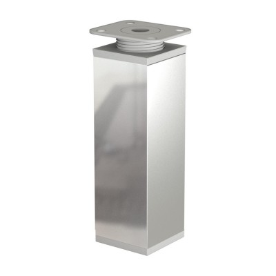 Nóżka kwadratowa regulowana 15cm chrom