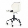 Stylowy fotel do biurka MATRIX biały + czarny