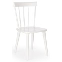Białe drewniane krzesło kuchenne w stylu vintage BARKLEY
